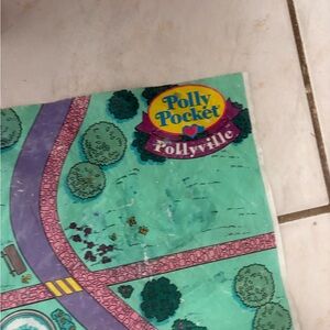 Blue Bird Polly Pocket Playmat with Green and Purple Design